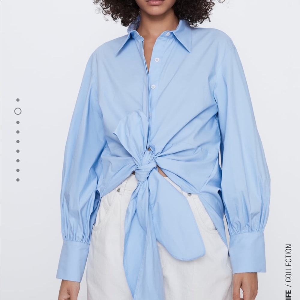 Zara Bloggers Favorite tie top - Picture 2 of 7